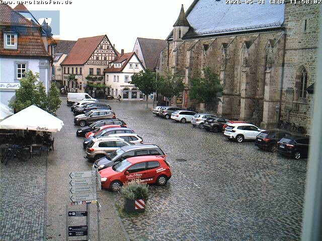 Archiv Foto Webcam Gerolzhofen Marktplatz