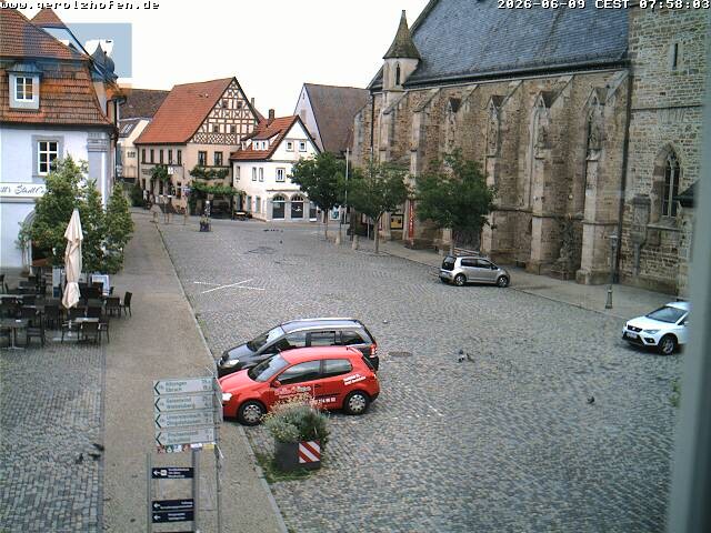 Archiv Foto Webcam Gerolzhofen Marktplatz