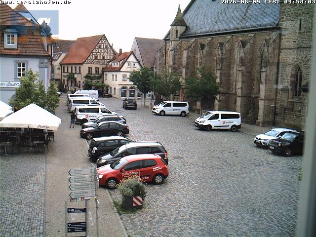 Archiv Foto Webcam Gerolzhofen Marktplatz