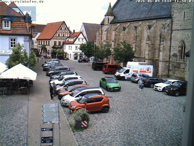 Archiv Foto Webcam Gerolzhofen Marktplatz