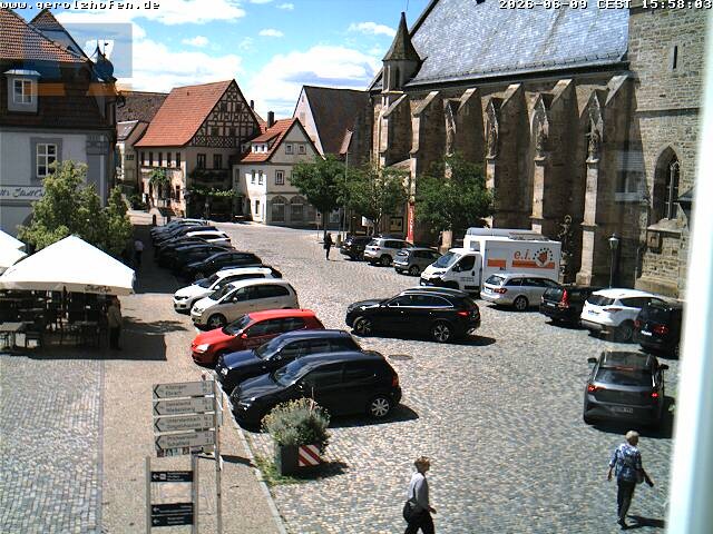 Archiv Foto Webcam Gerolzhofen Marktplatz