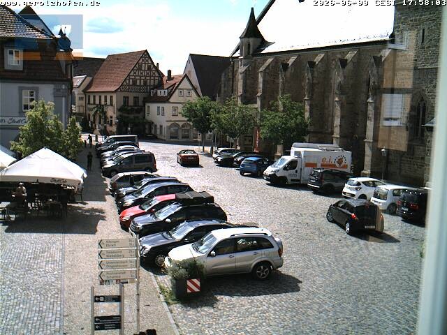 Archiv Foto Webcam Gerolzhofen Marktplatz
