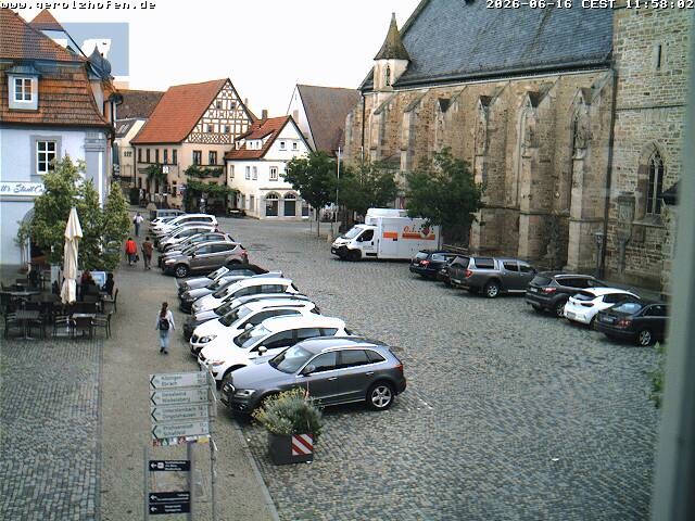 Archiv Foto Webcam Gerolzhofen Marktplatz