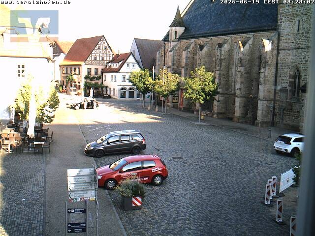 Archiv Foto Webcam Gerolzhofen Marktplatz
