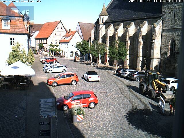 Archiv Foto Webcam Gerolzhofen Marktplatz