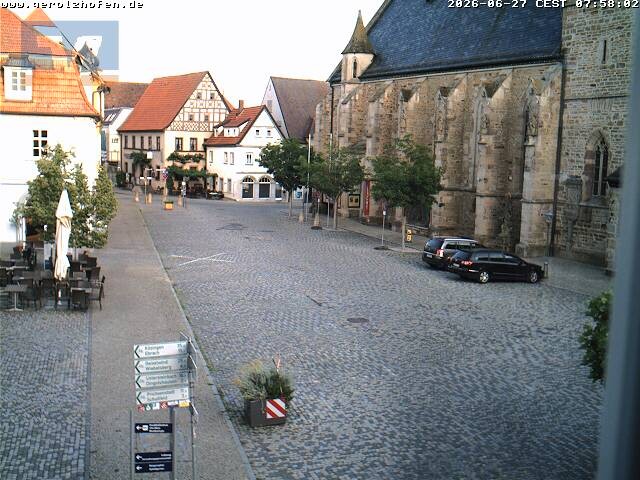 Archiv Foto Webcam Gerolzhofen Marktplatz
