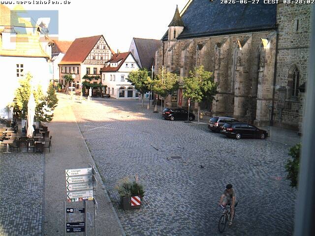 Archiv Foto Webcam Gerolzhofen Marktplatz