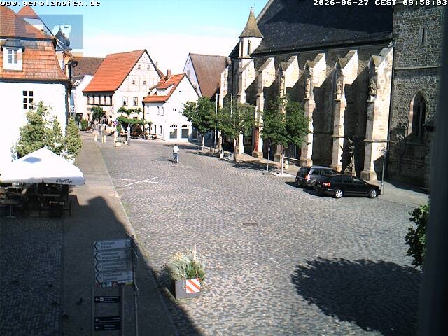Archiv Foto Webcam Gerolzhofen Marktplatz
