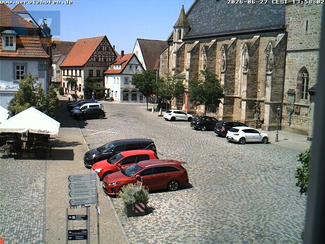 Archiv Foto Webcam Gerolzhofen Marktplatz