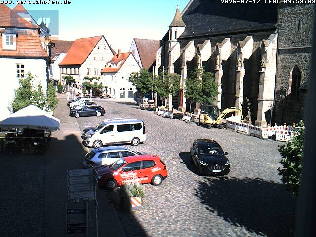 Archived image Webcam Gerolzhofen: Market Place