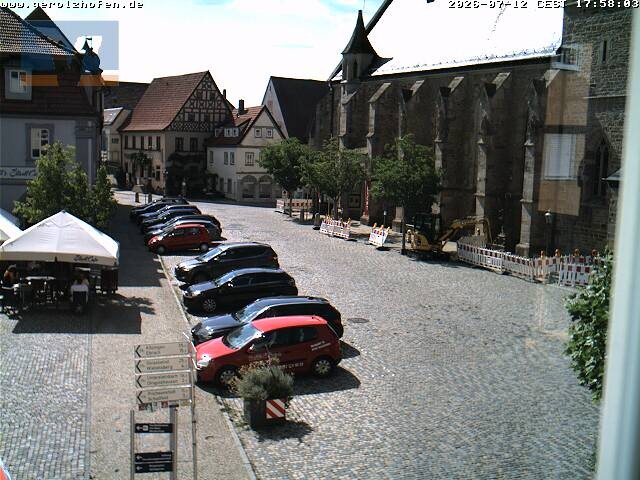 Archived image Webcam Gerolzhofen: Market Place