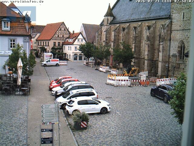 Archiv Foto Webcam Gerolzhofen Marktplatz