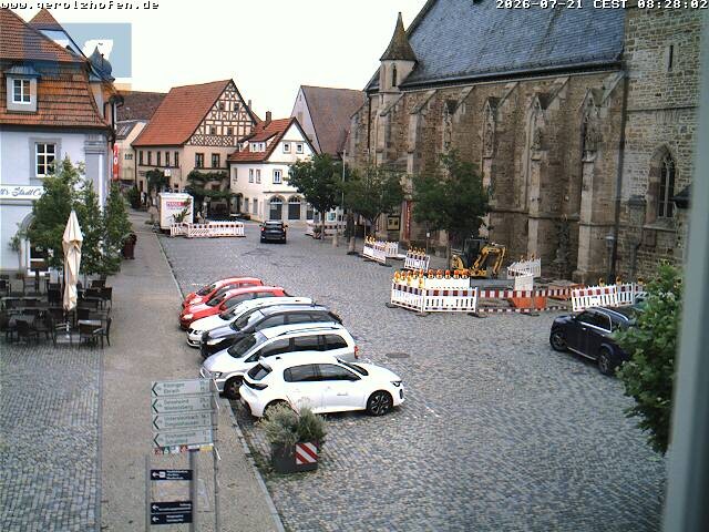 Archiv Foto Webcam Gerolzhofen Marktplatz