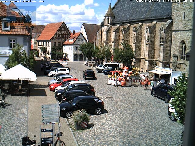 Archiv Foto Webcam Gerolzhofen Marktplatz