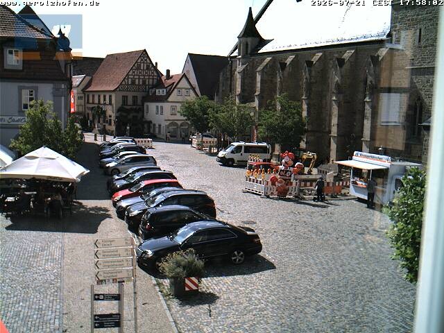 Archiv Foto Webcam Gerolzhofen Marktplatz