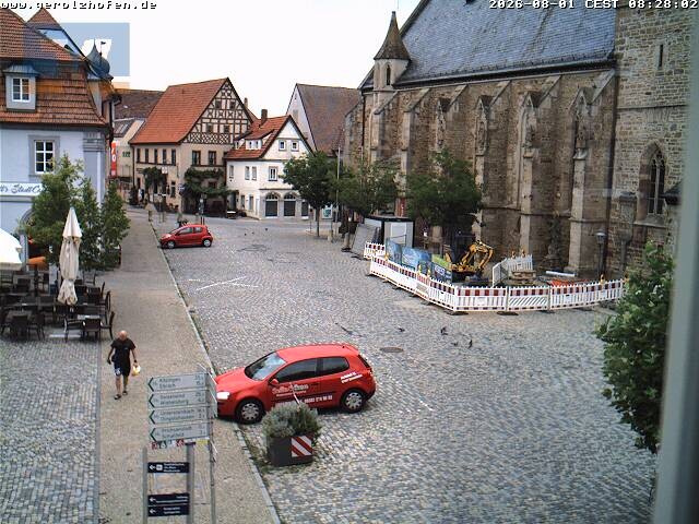 Archiv Foto Webcam Gerolzhofen Marktplatz