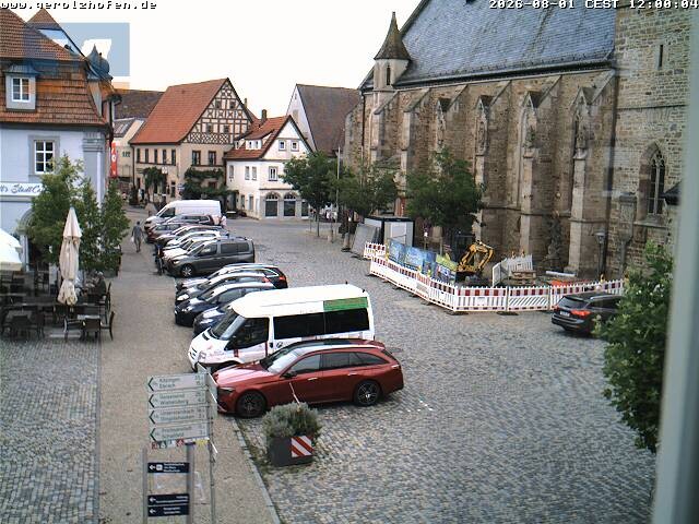 Archiv Foto Webcam Gerolzhofen Marktplatz