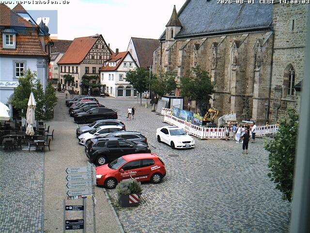 Archiv Foto Webcam Gerolzhofen Marktplatz