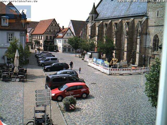 Archiv Foto Webcam Gerolzhofen Marktplatz