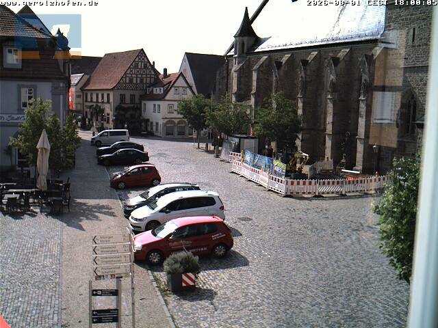 Archived image Webcam Gerolzhofen: Market Place