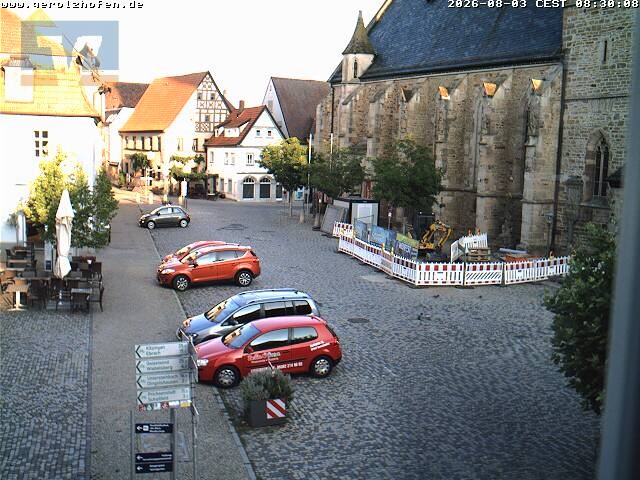 Archiv Foto Webcam Gerolzhofen Marktplatz