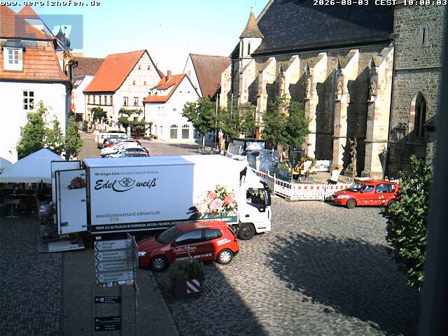 Archived image Webcam Gerolzhofen: Market Place
