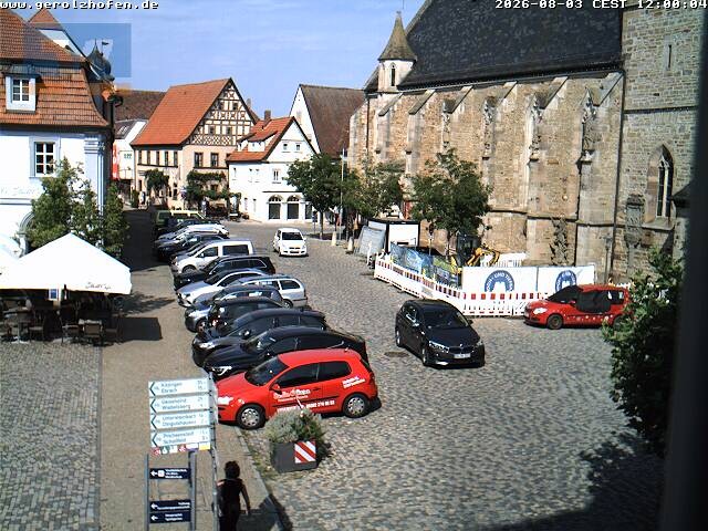 Archiv Foto Webcam Gerolzhofen Marktplatz