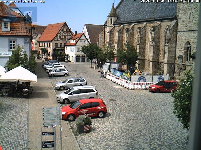 Archiv Foto Webcam Gerolzhofen Marktplatz