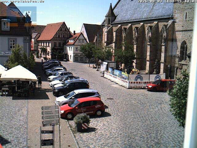 Archived image Webcam Gerolzhofen: Market Place