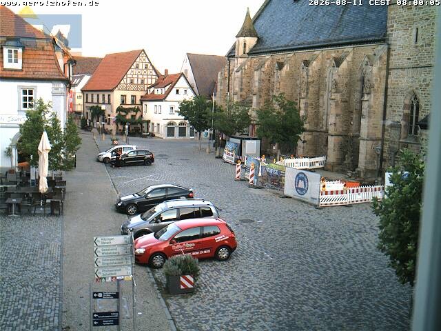 Archiv Foto Webcam Gerolzhofen Marktplatz