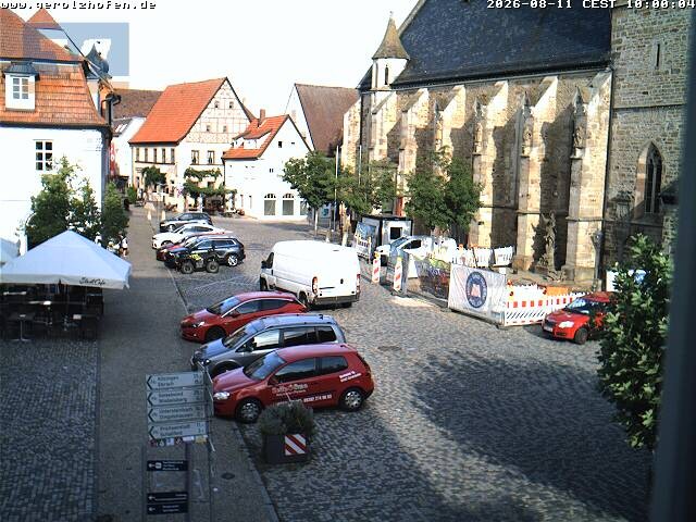 Archiv Foto Webcam Gerolzhofen Marktplatz