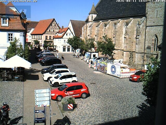 Archiv Foto Webcam Gerolzhofen Marktplatz