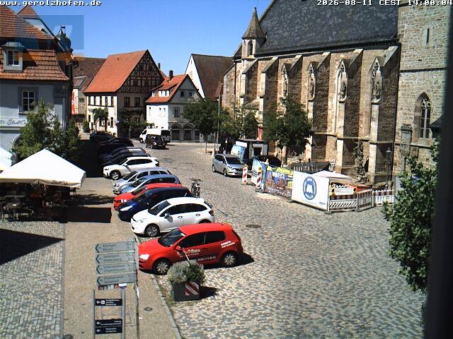 Archiv Foto Webcam Gerolzhofen Marktplatz