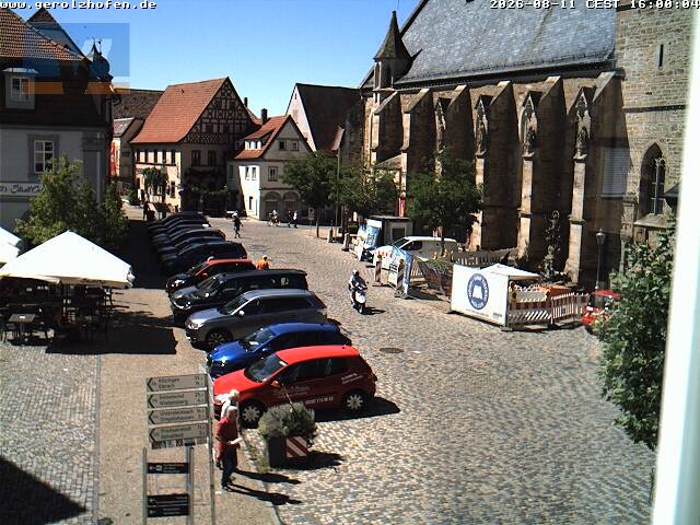 Archiv Foto Webcam Gerolzhofen Marktplatz