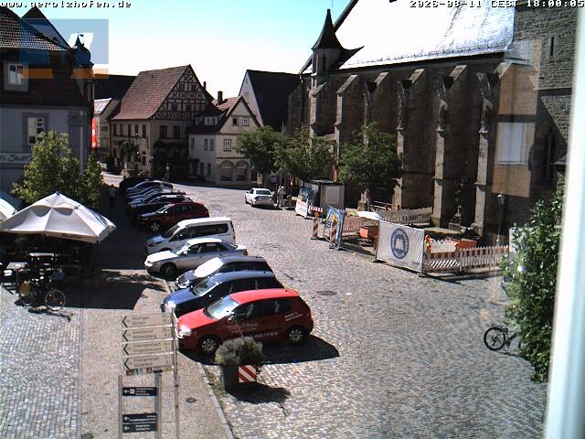Archiv Foto Webcam Gerolzhofen Marktplatz