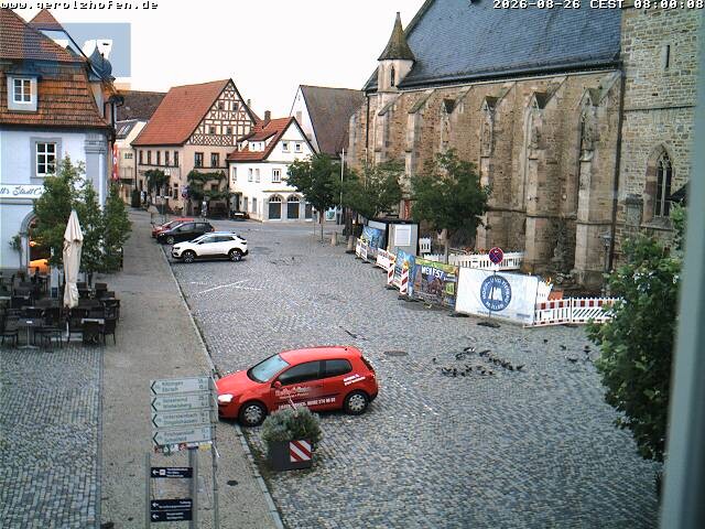 Archived image Webcam Gerolzhofen: Market Place