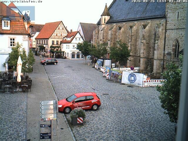 Archived image Webcam Gerolzhofen: Market Place