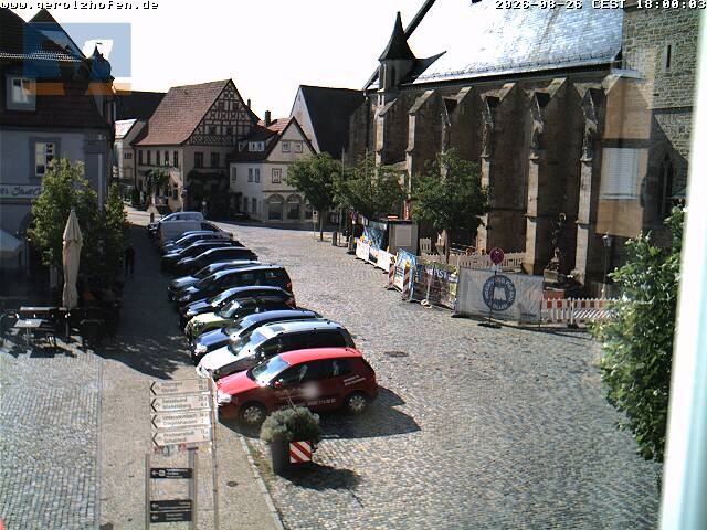 Archived image Webcam Gerolzhofen: Market Place
