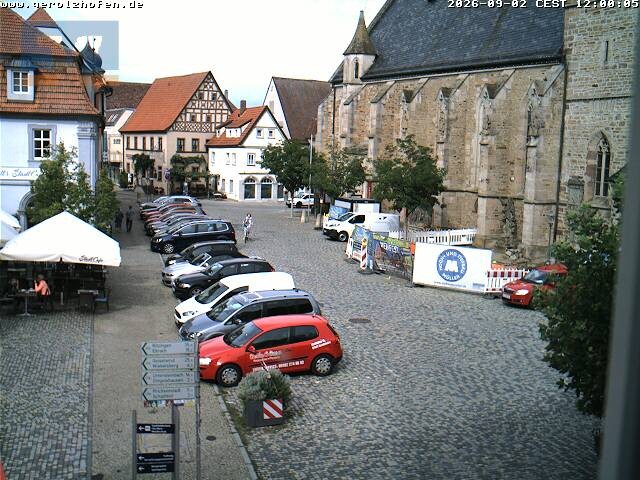 Archiv Foto Webcam Gerolzhofen Marktplatz