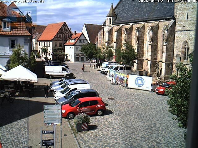 Archiv Foto Webcam Gerolzhofen Marktplatz