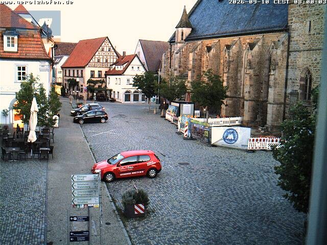 Archived image Webcam Gerolzhofen: Market Place
