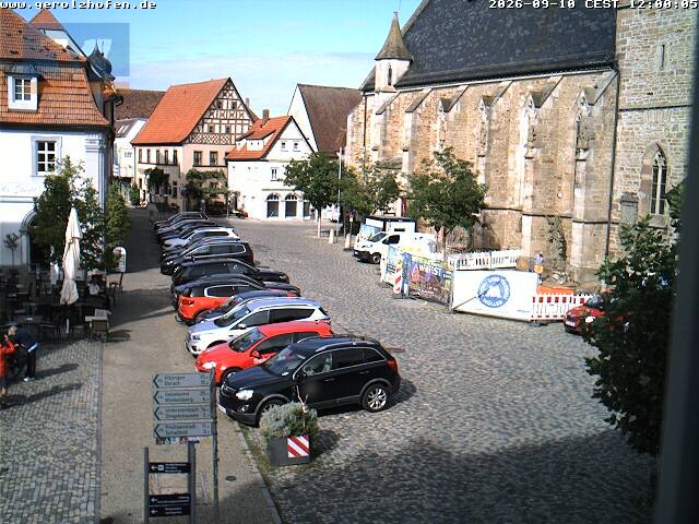 Archived image Webcam Gerolzhofen: Market Place