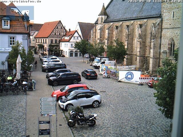 Archived image Webcam Gerolzhofen: Market Place
