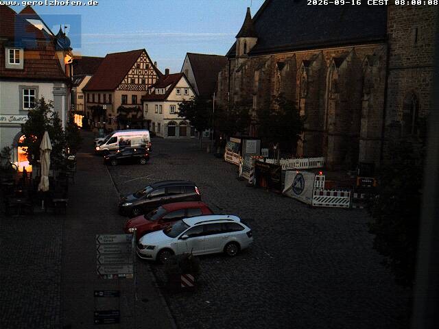 Archiv Foto Webcam Gerolzhofen Marktplatz