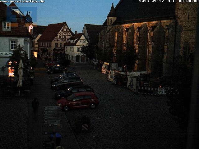 Archived image Webcam Gerolzhofen: Market Place