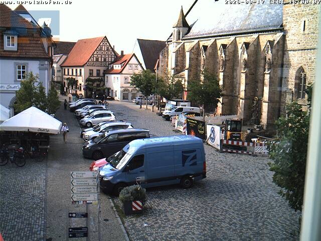Archived image Webcam Gerolzhofen: Market Place