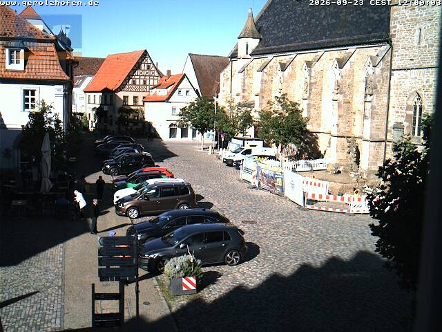 Archiv Foto Webcam Gerolzhofen Marktplatz