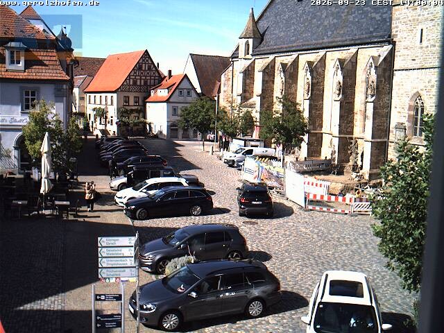 Archiv Foto Webcam Gerolzhofen Marktplatz