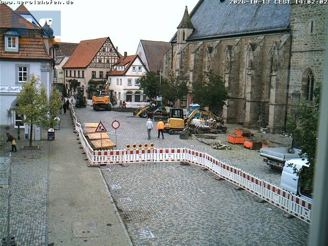 Archiv Foto Webcam Gerolzhofen Marktplatz