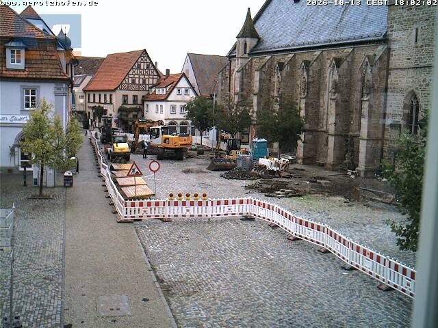Archiv Foto Webcam Gerolzhofen Marktplatz